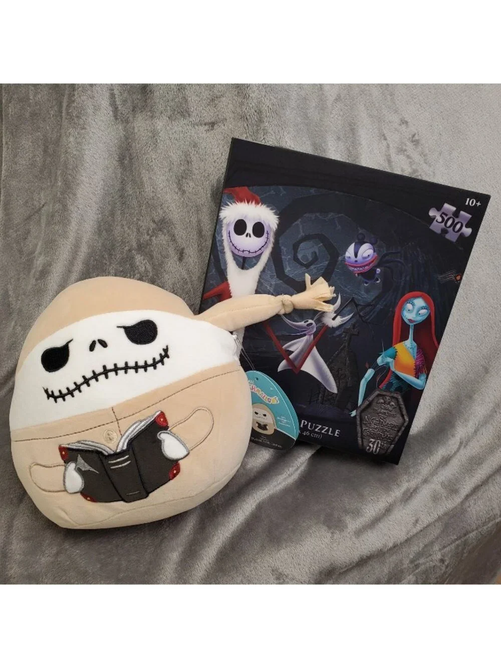 Disney SQUISHMALLOWS Nightmare Before Christmas JACK Skellington & Puzzle Bundle